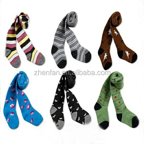 Симпатичные жаккардовые трикотажные детские колготки из 100% хлопка