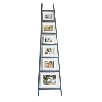 High Quality Wooden Ladder Multi White Photo Frame
