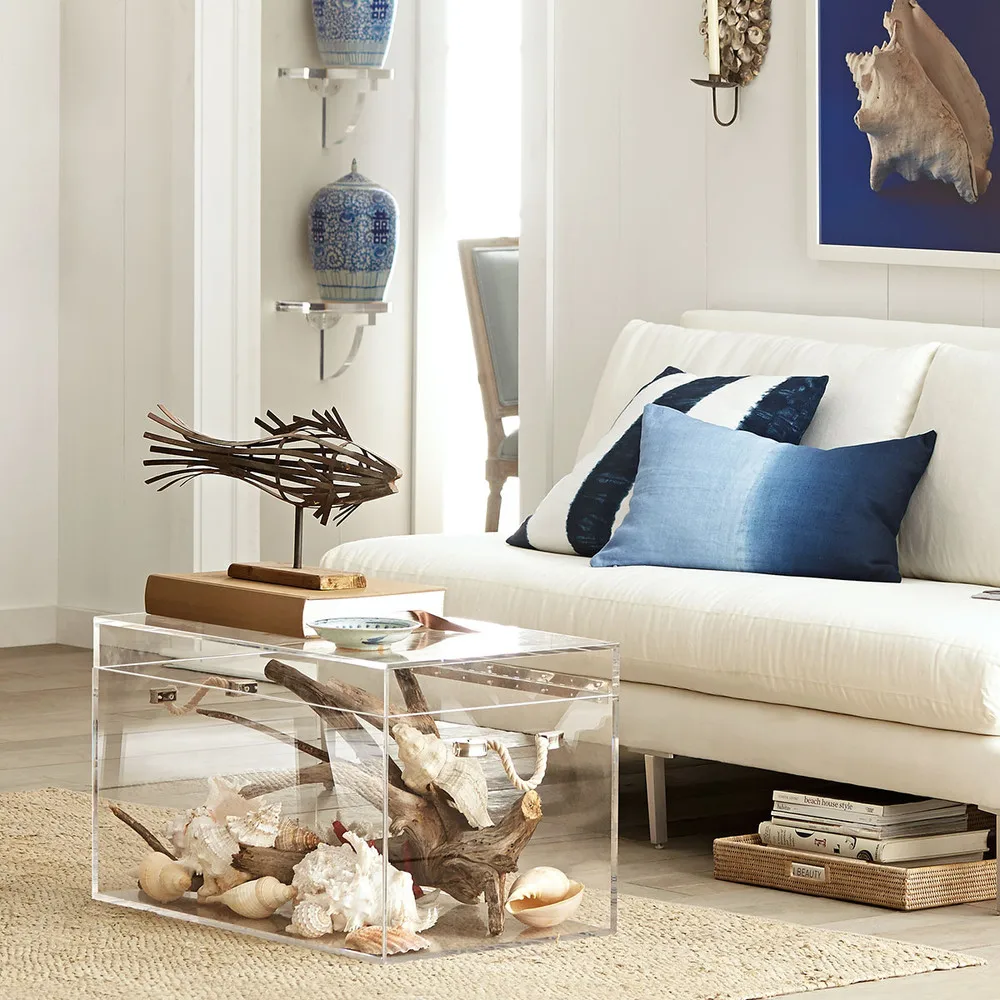 Acrylic encased Louis Vuitton trunk coffee table – Modern Acrylic