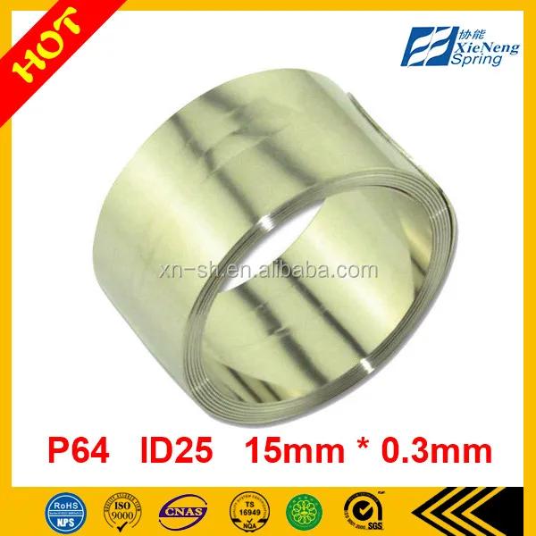 Yellow Colour Id 8mm Od 20mm Plastic Spool Constant Force Spring Buy