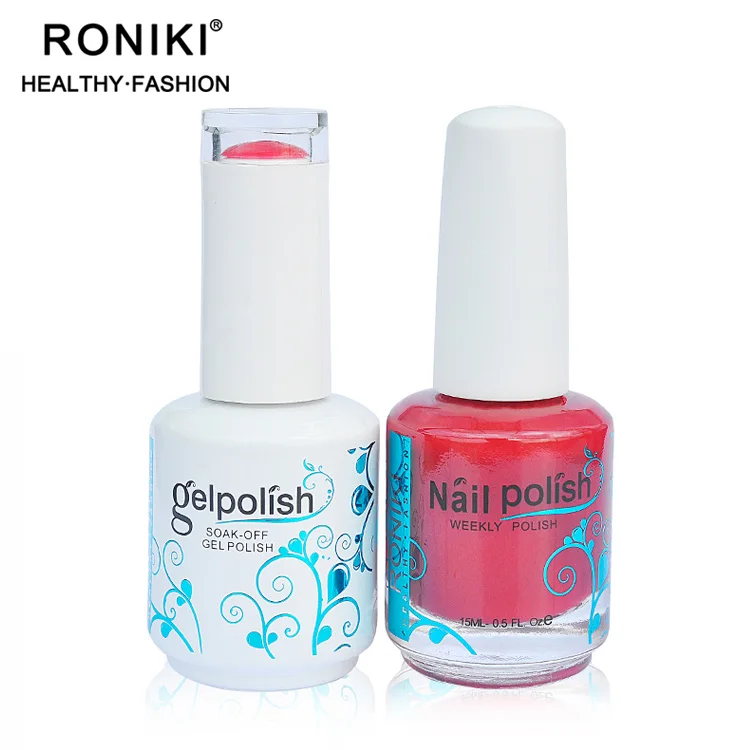 værst Ingen Hurtig Source RONIKI Perfect Color Match 3-in-1 Set Finger Nails and Toes UV Gel  LED Nail Gel Polish Nail Art Beauty 15ml on m.alibaba.com