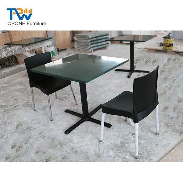 Red Color Round Small Restaurant Table Tops Design for Restaurant Furniture