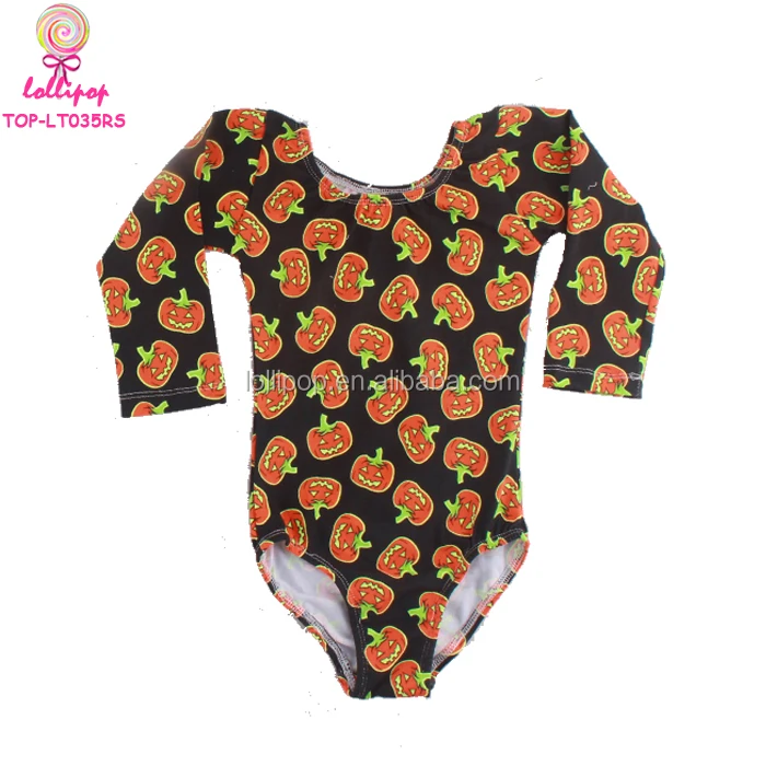 JACK SKELLINGTON NIGHTMARE BEFORE CHRISTMAS HALLOWEEN Skull Long Sleeve Leotard for Toddler Baby Halloween Costume