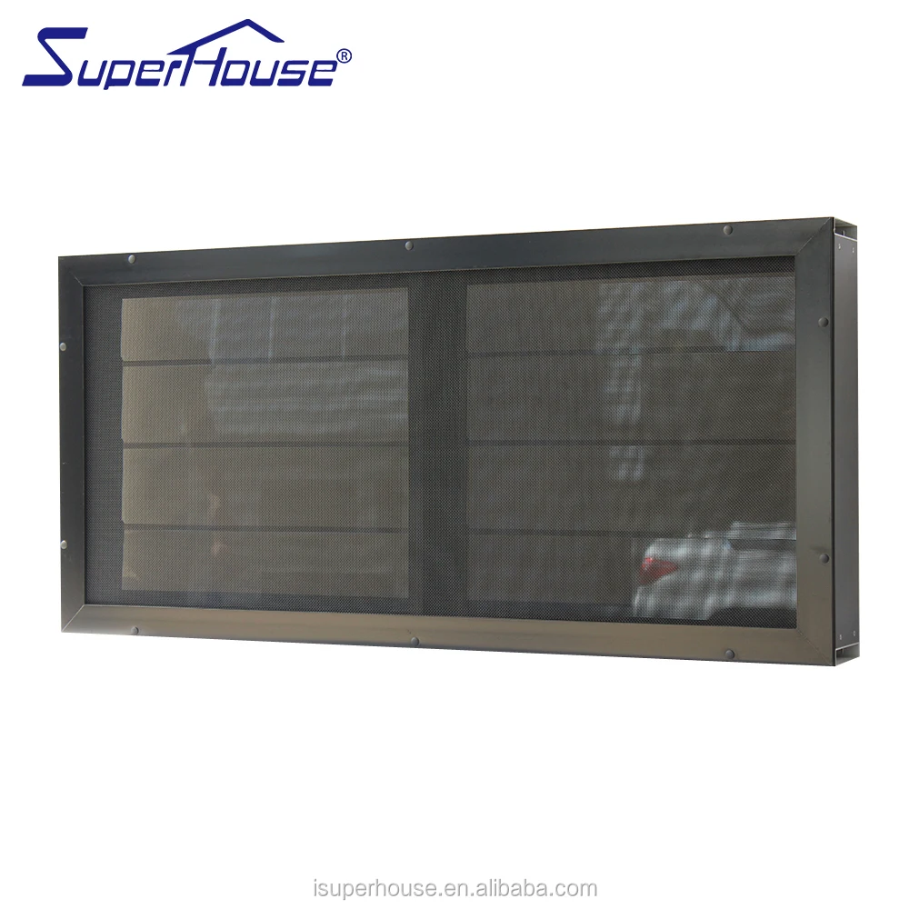 Superhosue Top Window Shutters with Louvres Frame System Glass windows Meet Different Needs Aluminium Louvre Window