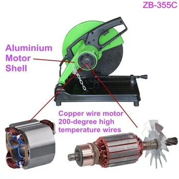 Электрическая отрезная машина, отрезная пила 355 мм