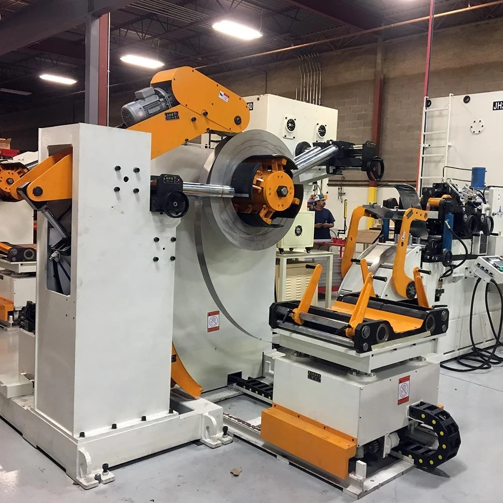 HAIWEI Decoiler and Straightener and Servo Feeder 3 in 1 Machine for Power Press Machine
