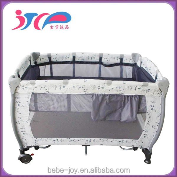 2015 Новая алюминиевая детская складная кроватка, портативная дорожная детская кроватка, детский манеж с сертификатом En