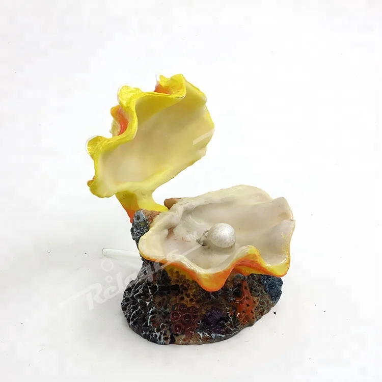 Aquarium Shell Decoration Bubble Decoration for Fish Tank Aerating ...