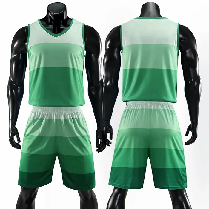 Wholesale basketball jersey blue green color For Comfortable