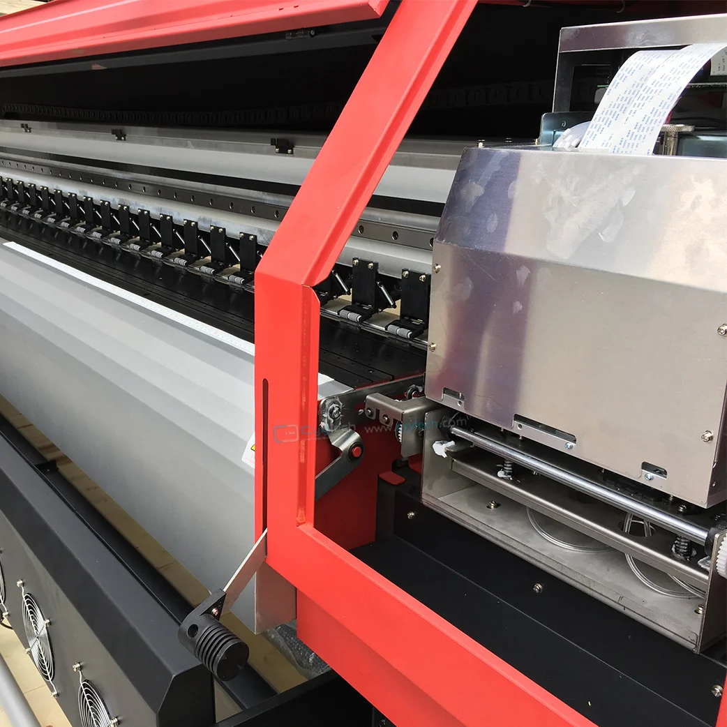 Digital Double Side Flex Banner Printing Machine Large Format Roll up Banner Sticker Eco Solvent Printer 3.2m