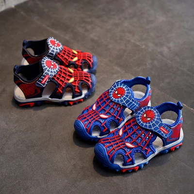 
Летние сандалии «Человек-паук», с закрытым носком 