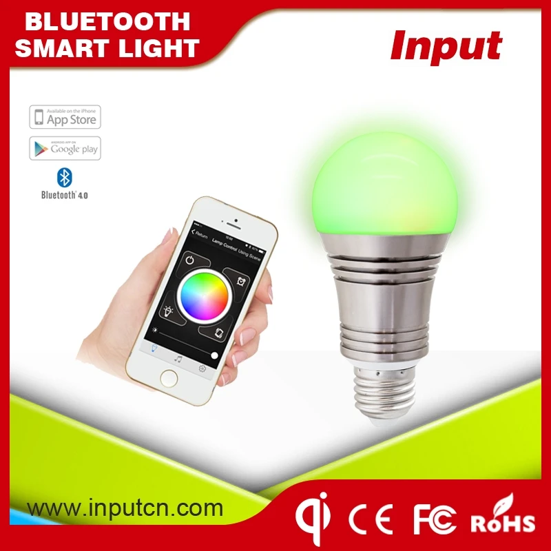 Смартфон app controlled смарт светодиодные лампы bluetooth светодиодные лампы умный лампы