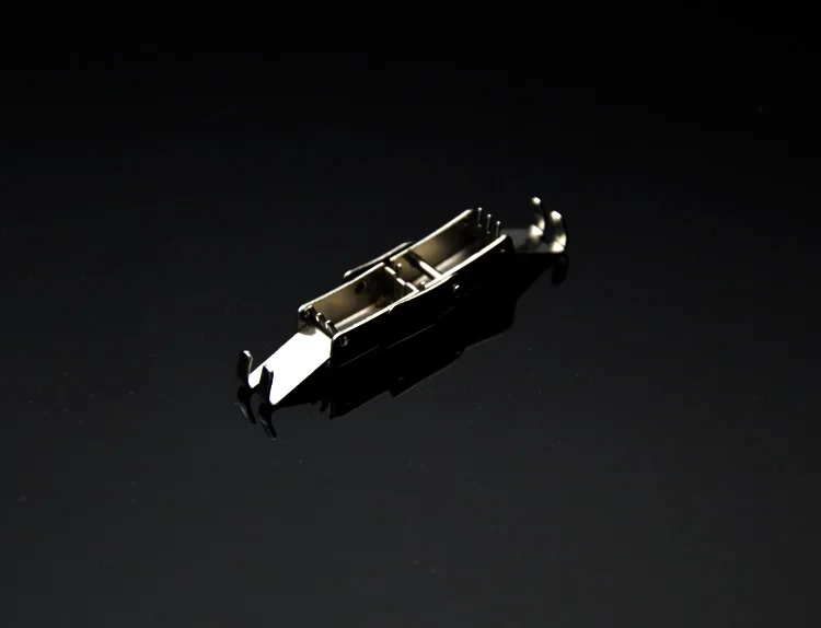 
Оптовая продажа, Ювелирная фурнитура BX993 из нержавеющей стали, безопасная Пряжка для кожаного шнура, браслета, застежка-бабочка 