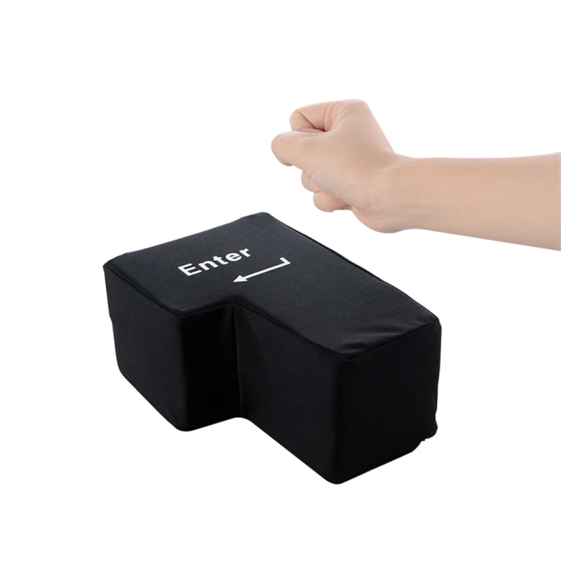 Cuscino Pulsante Enter Gigante USB - Giocattolo Antistress Per Ufficio E Computer