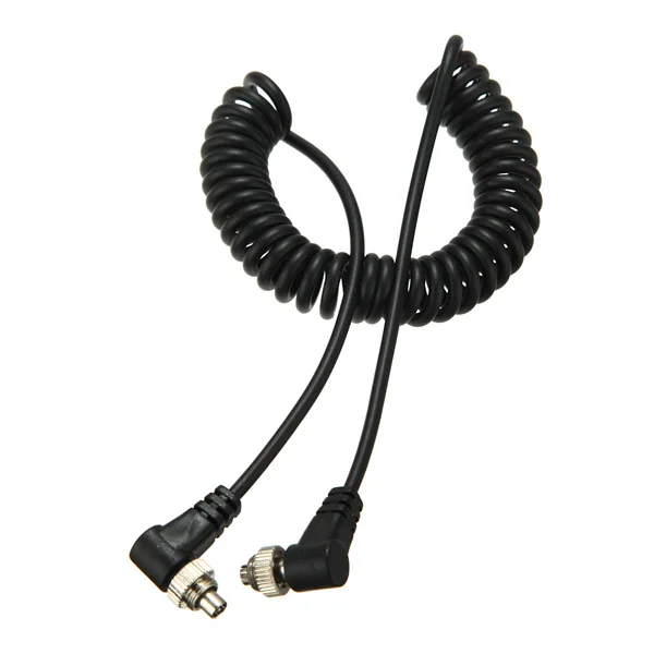Camera Male to Male M-M Flash PC Sync Cable Cord with Screw Lock For Canon Nikon 