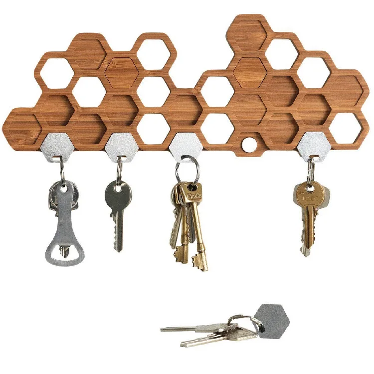 Дерево ключей. Wooden Key Holder. Магнитный держатель для ключей. Деревянная подставка для ключей. Крючок "ключ".