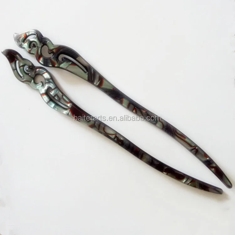 Персонализированные ретро аксессуары для волос, целлюлозный ацетат, акриловая шпилька для волос для женщин