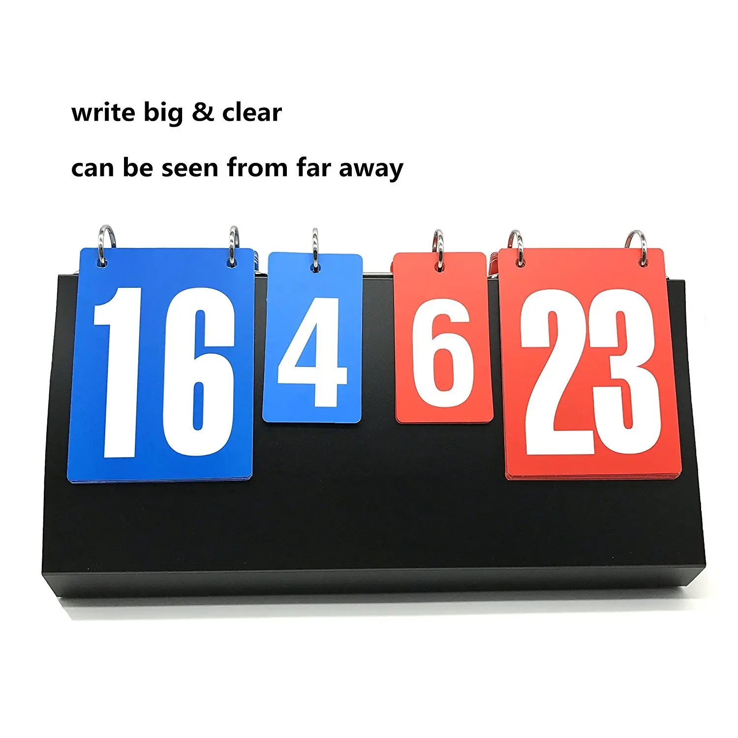 Jinlangte  4 Digital Portable Table Top Scoreboard  Multi Sports Score Flip Score board table tennis scoreboard