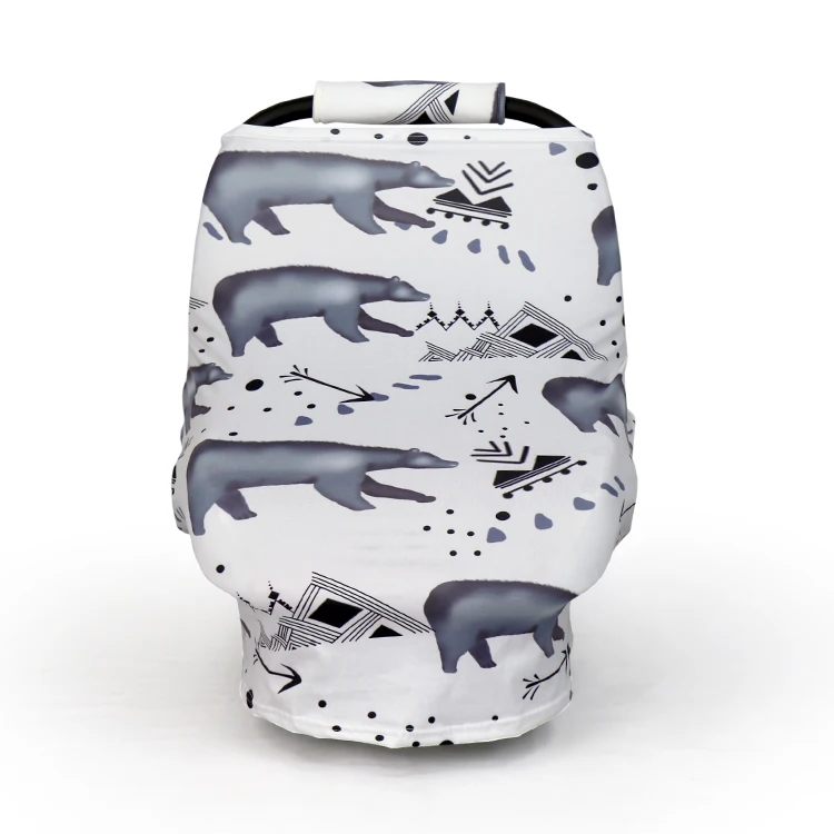 Универсальный навес на сиденье автомобиля с синими стрелками для мальчиков шарф грудного вскармливания бесконечный чехол