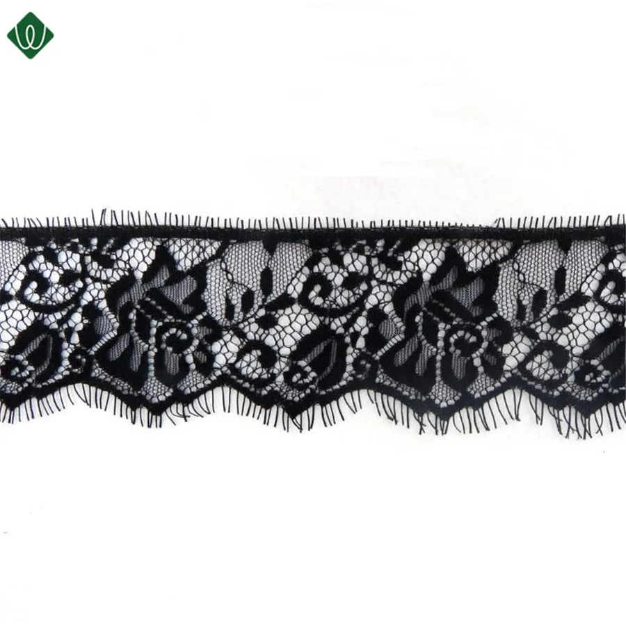 6.5cm new fashion black lace fabric