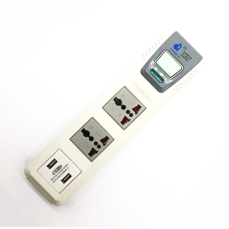 Customizable Centre Button Extension Socket Universal Plug USB Ports 5m ...