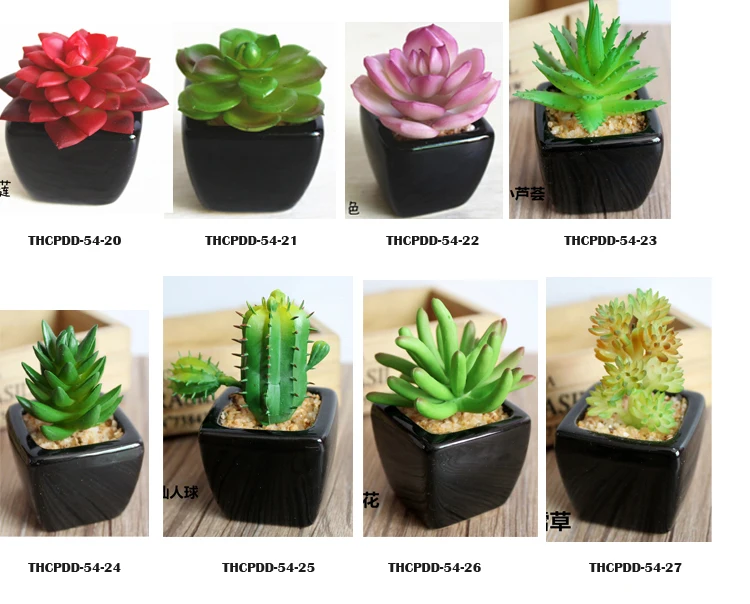 Factory Sale Artificial Succulent Plants Mini Potted Artificial