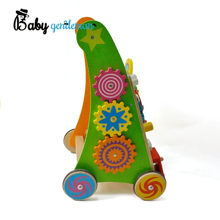 Лидер продаж, многофункциональный деревянный детский ходунок для обучения Z16109E