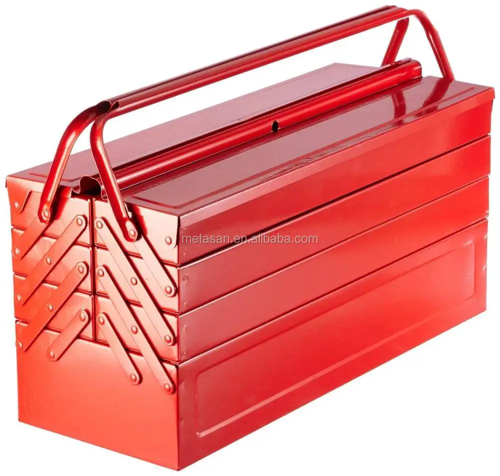 Custom Shop Metal Folding Storage Box for Auto Body Tool Storage 