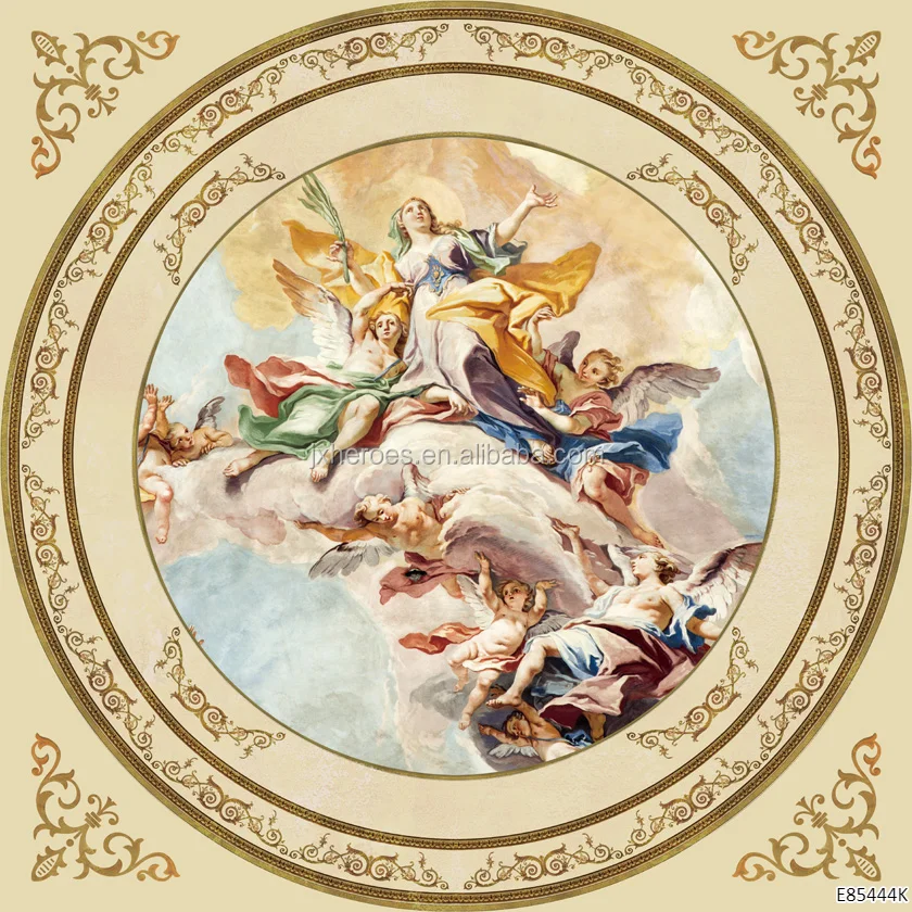 ヨーロッパの宗教神話シリーズ天井装飾3D壁画壁紙| Alibaba.com