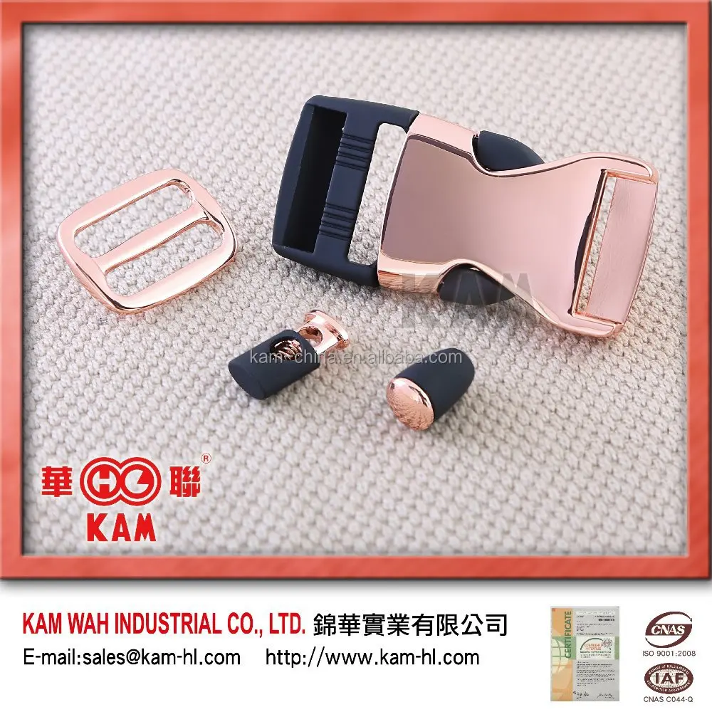 Kam цинковый сплав цвета анти меди с резиновой отделкой для шнура/металлическая Регулируемая