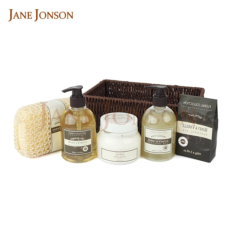Natural Elegance Spa Products Vanilla Bath Body Lotion Gift Set For