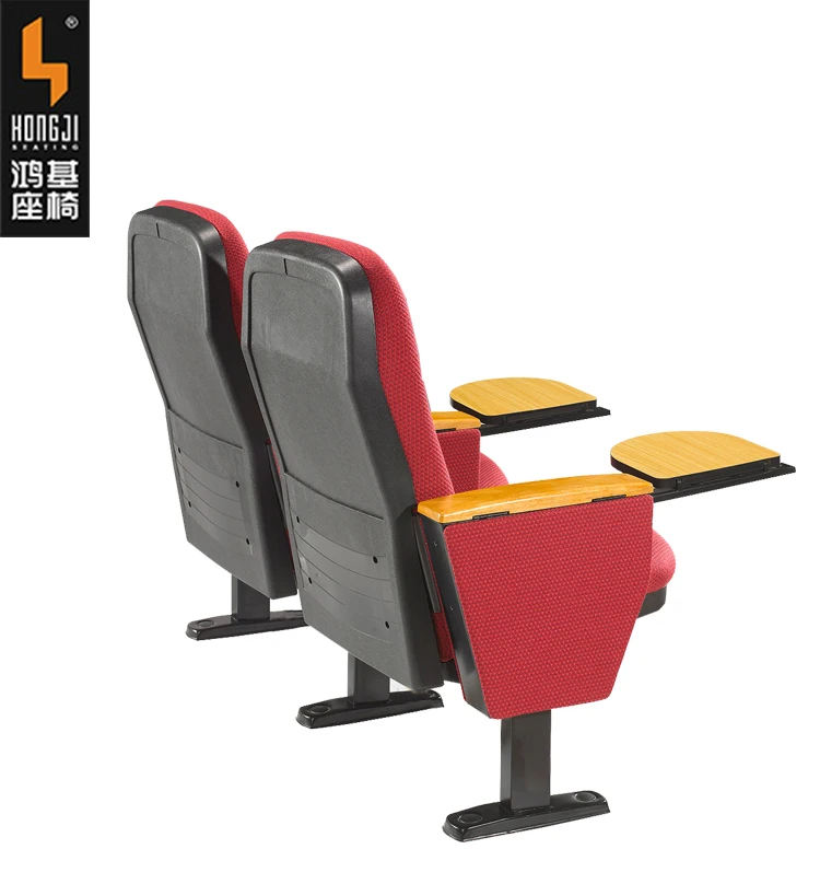 Verified Supplier Free Sample Price Cheap Auditorium Chair With Writing Pad Tablet Theater Durable Fabric Auditorium Theater