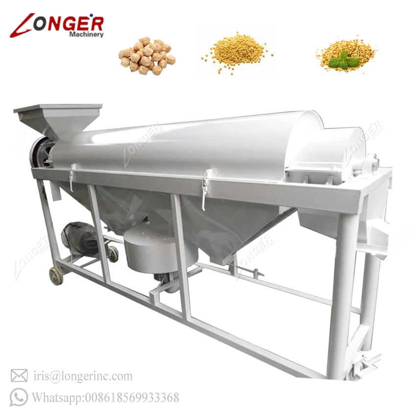Automatic Wheat Cleaning Machine Longer Barley Bean Quinoa Bird Seed Polishing Corn Grains Maize Buckwheat Polisher Machinery