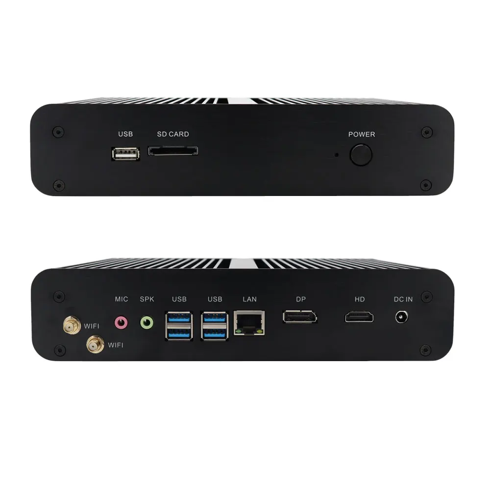 EGLOBAL Mini Game PC for Intel Core I7 8565U Processor DDR4 RAM Win10 Gaming Computer 4K HD  HTPC VGA DP Ports Fanless System