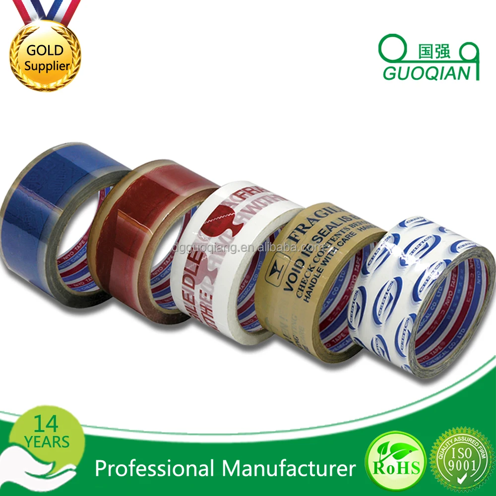 Free Sample Custom Printed Bopp Self Adhesive Transparent  Packing Tape with Good Service