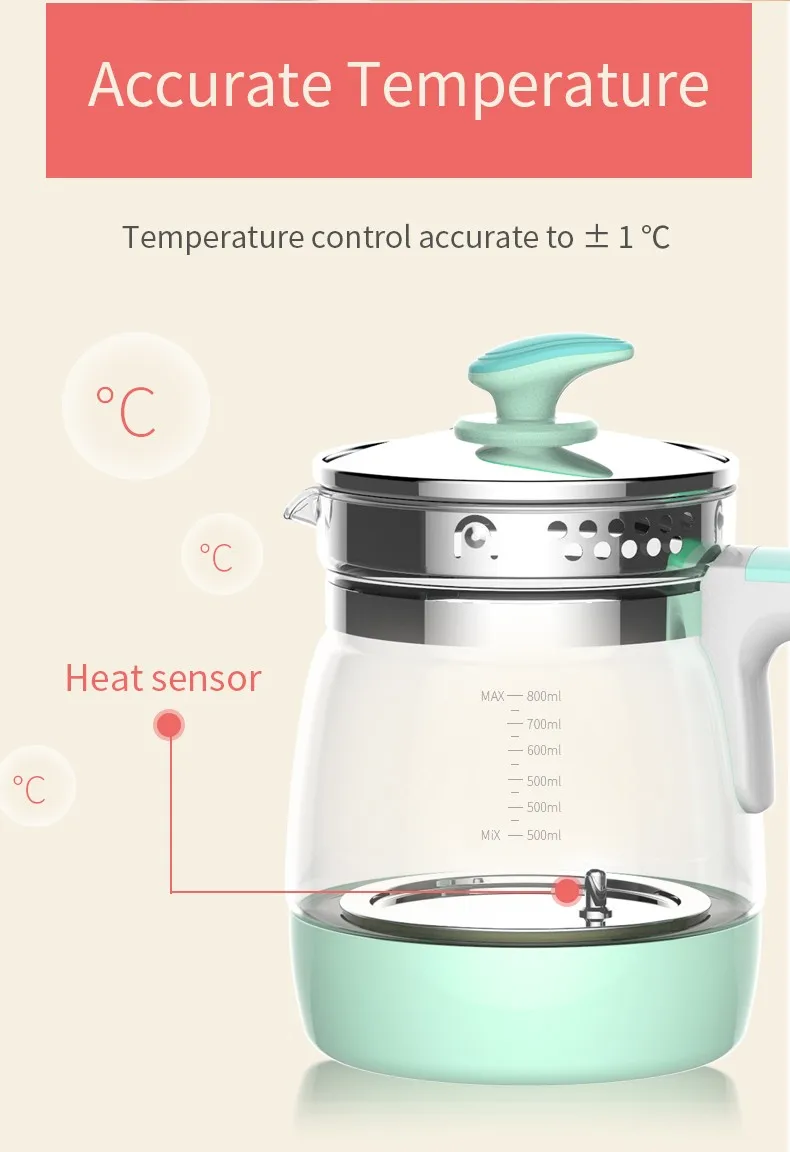 Burabi Baby Formula Kettle with Accurate Temperature Control for