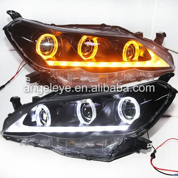 For TY REIZ / Mark X LED Head Light Angel Eyes Projector Lens 2010