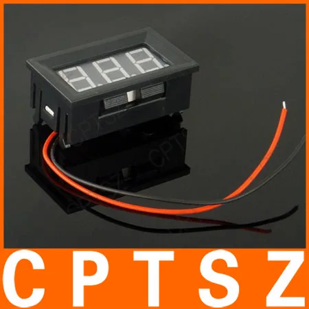 V27D-T1 Blue LED Digital Voltmeter DC 3.2V - 30V