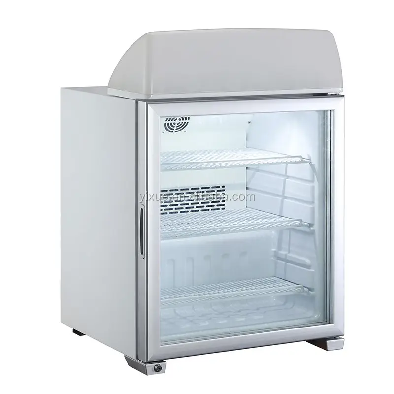 50L Commercial Mini bar Refrigerator Red Bull Refrigerator Glass Door Small Refrigerator