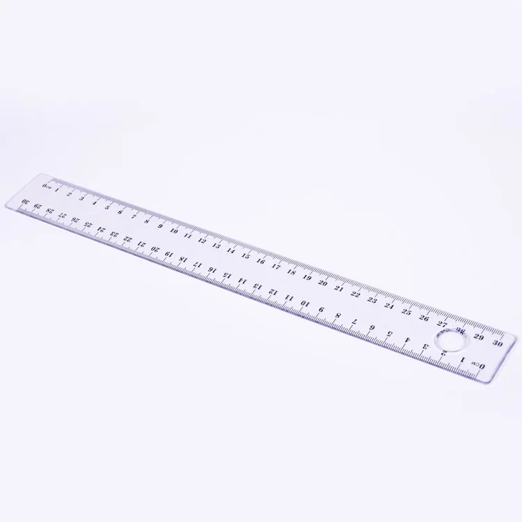 Plastic Straight Ruler 30cm Moustache® 1PK 12" 