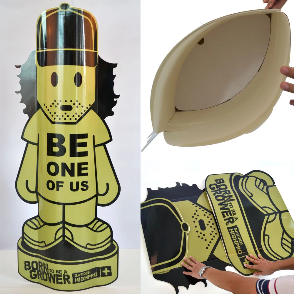 Pop up Cardboard Table Totem Display Foldable Advertising Banner Standee
