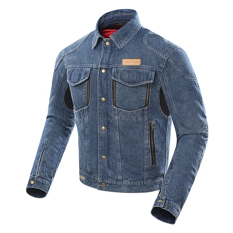 DUHAN, мотоциклетная кожаная куртка для мужчин утепленная теплая Мотокросс джинсовая куртка в байкерском стиле со съемной хлопковой подкладкой