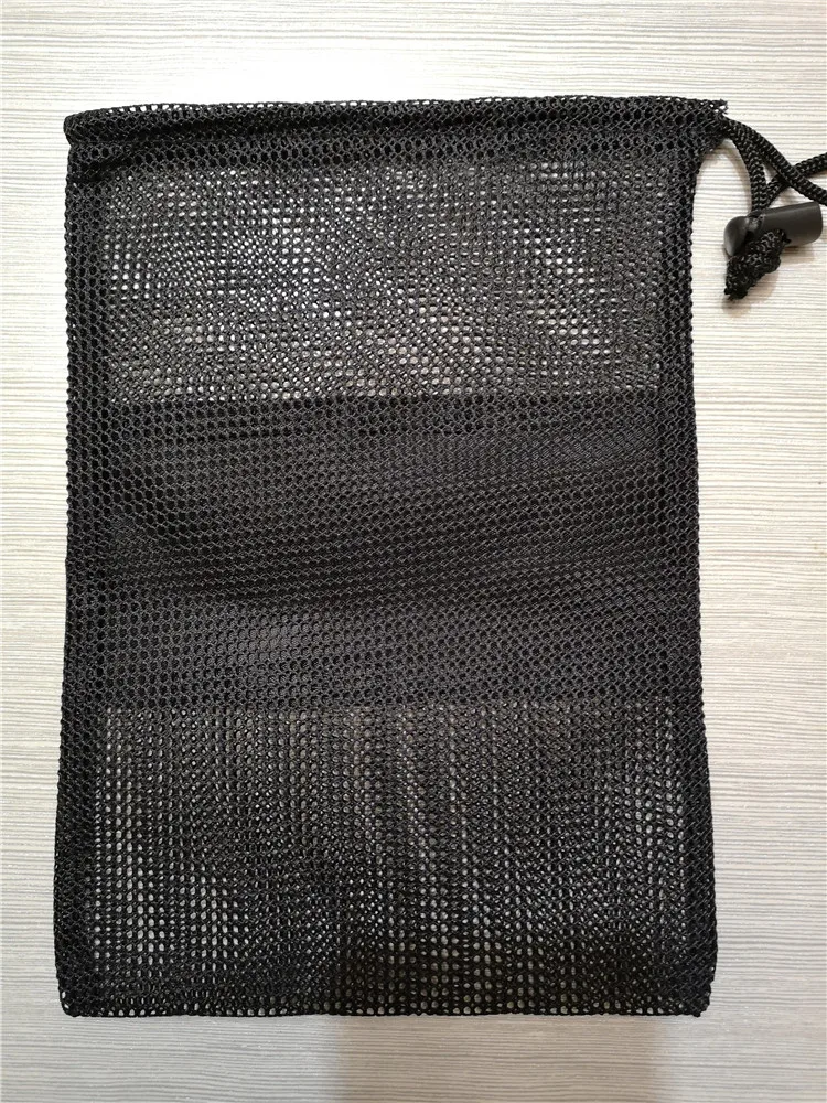 Mkas Customs Size And Logo Printing Nylon Black Mesh Bag - Buy Mesh Bag ...