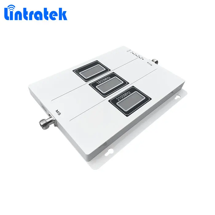 Lintratek 900/1800/2100 2G 3G 4G трехдиапазонный сигнал gsm ретранслятор в Пакистане с AGC/ALC