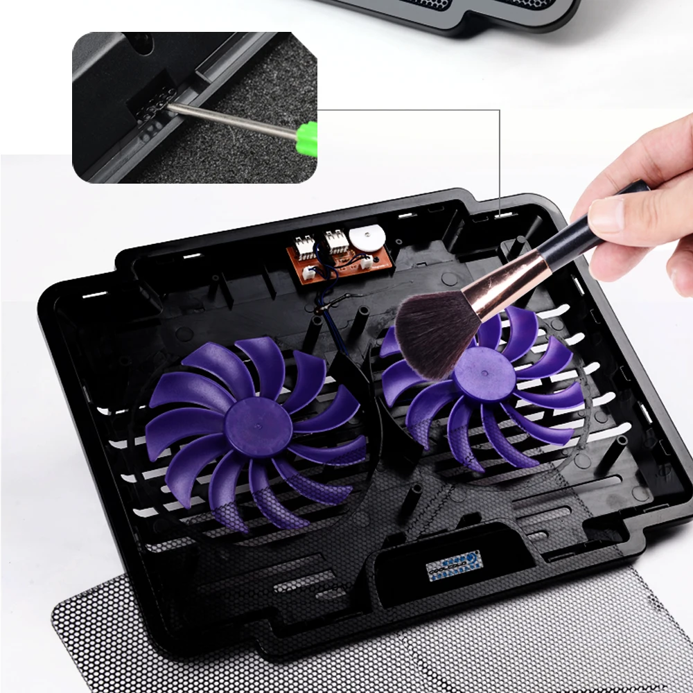 
Горячая Распродажа, супертонкий вентилятор Coolcold для ноутбука 15,6 дюйма, охладитель, двойные вентиляторы, Портативная подставка для охлаждения ноутбука 
