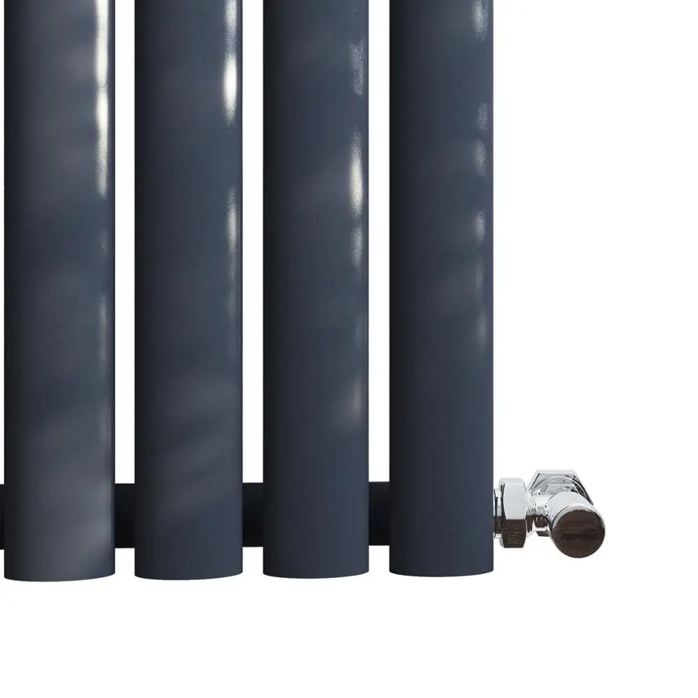 SUN-R10A Anthracite Vertical Oval Column Radiator Single Panel Double Panel Designer Radiators