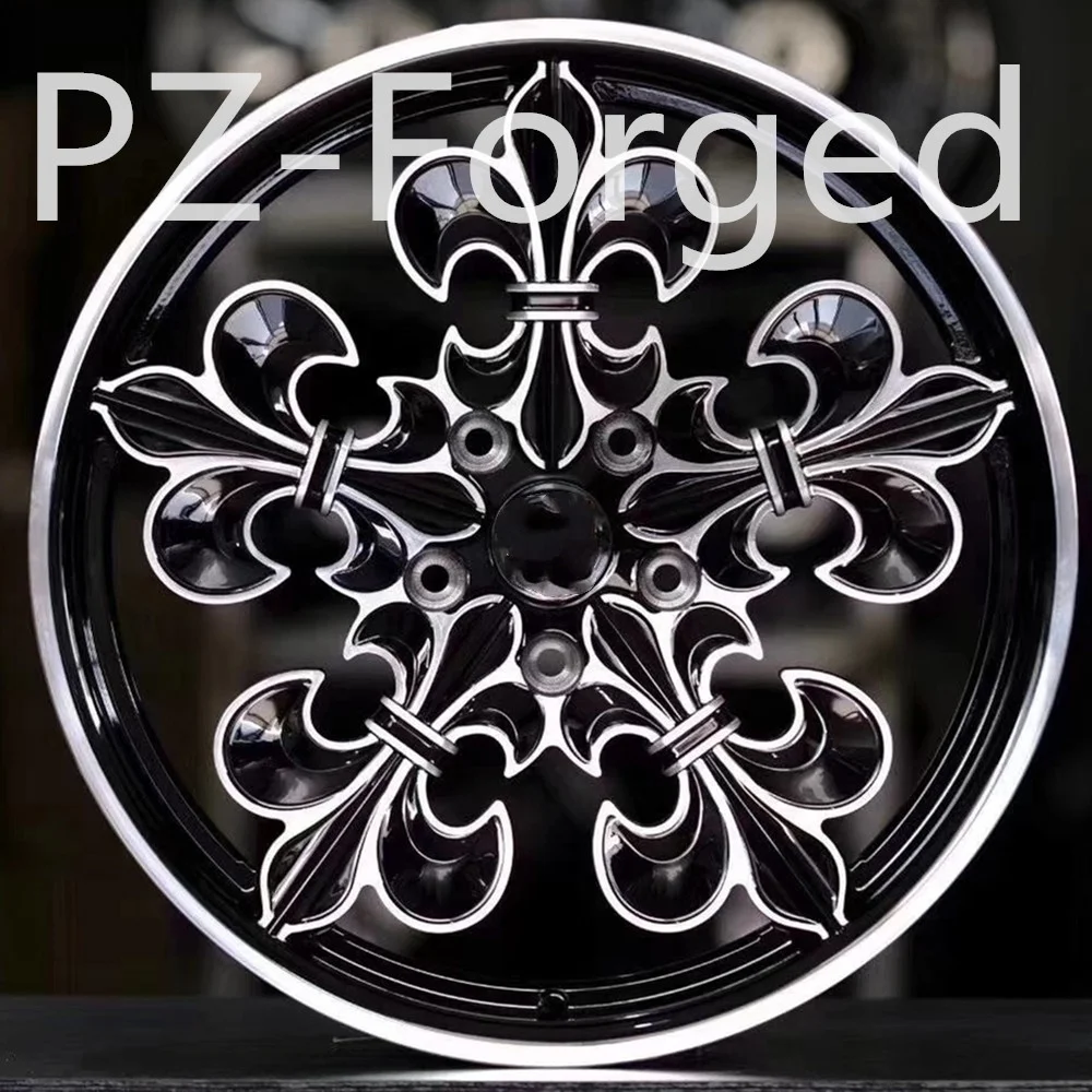 Pengzhen Five Hole Black Diamond Center Machined Spokes Chrome Hearts ...
