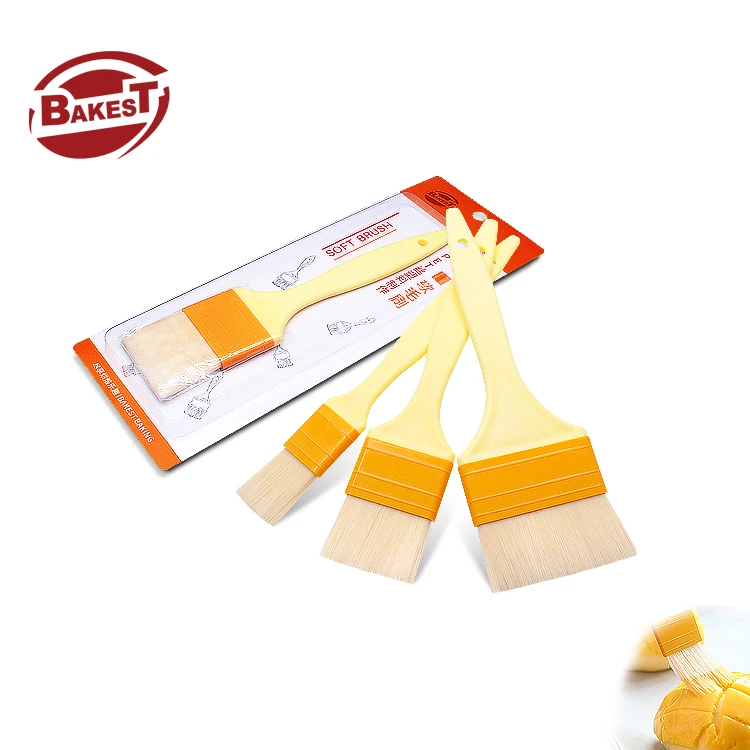Bakest Hot Sell  Food Grade Bbq Oil Plastic Nylon Soft Brush for Baking Barbecue