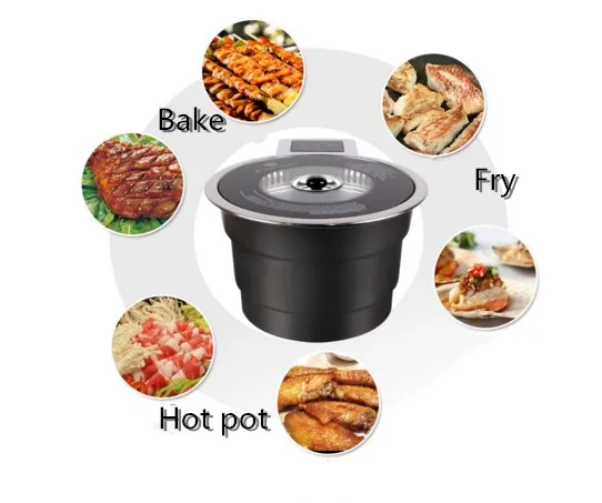 Korean Barbecue Grill Stainless Steel Table Commercial Smokeless Infrared Bbq Electric Grill