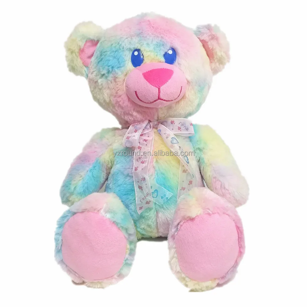 jumbo rainbow teddy bear